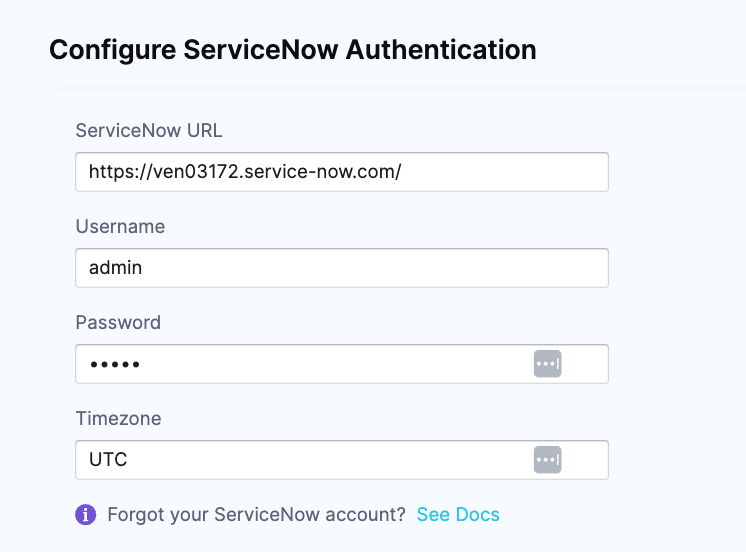 ServiceNow Authentication